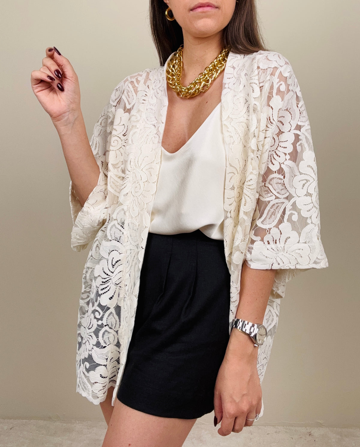 Kimono in pizzo
