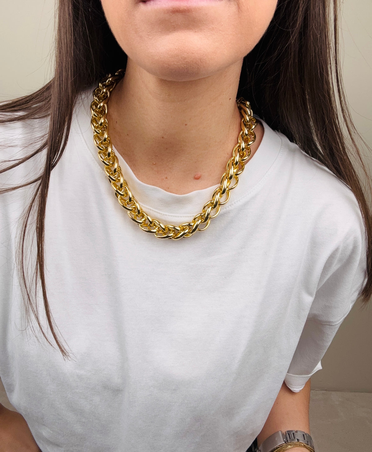 Collana catena avvolta (piu colori)