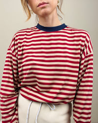 T-shirt over a righe