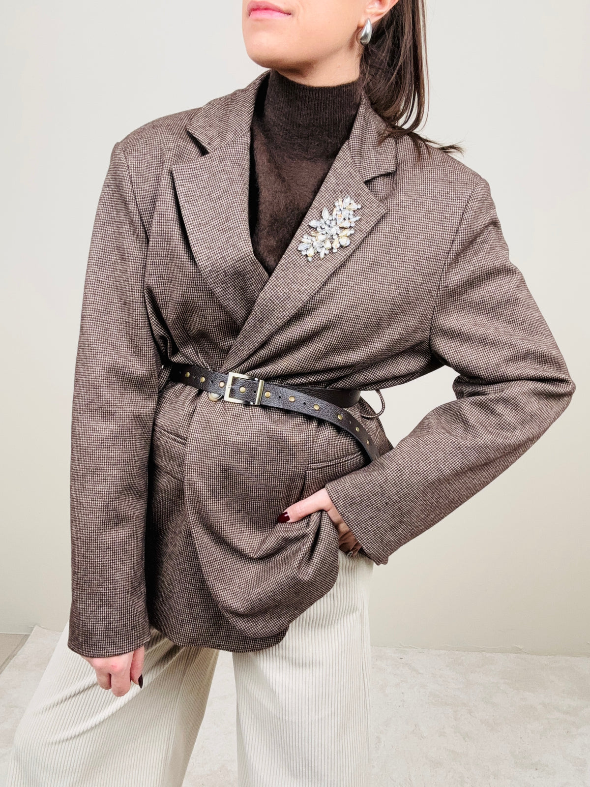 Blazer over con cintura