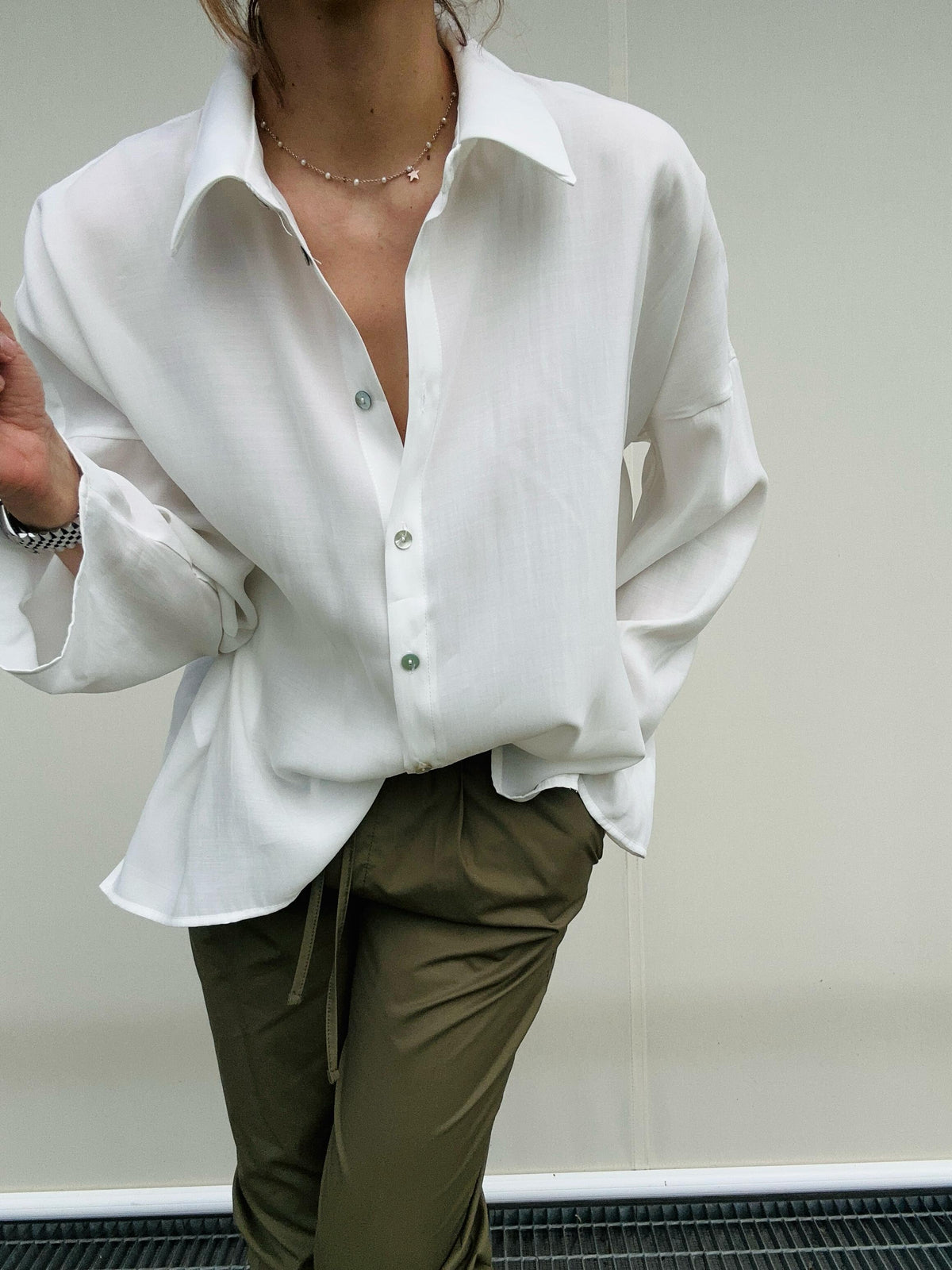 Camicia fluida con bandana