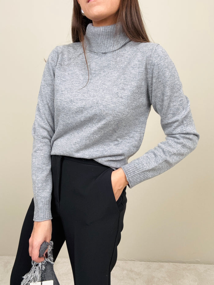 Dolcevita grigio in lana merino