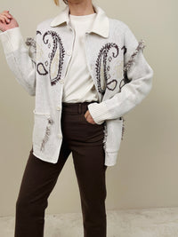 Cardigan con colletto e bottoni