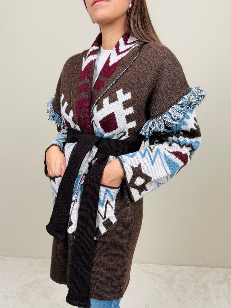 Cardigan Messico brown
