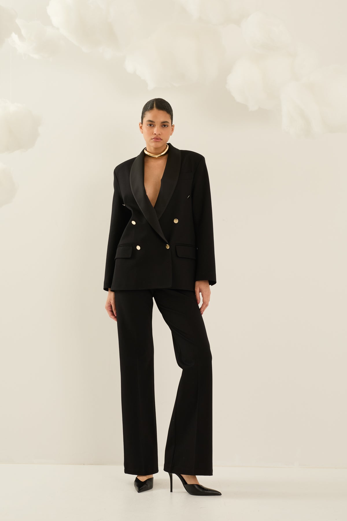 Pantalone punto milano stellina