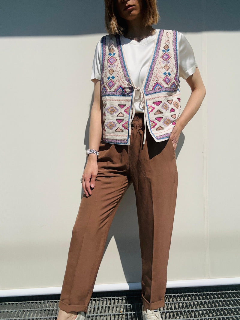 Gilet ricamato