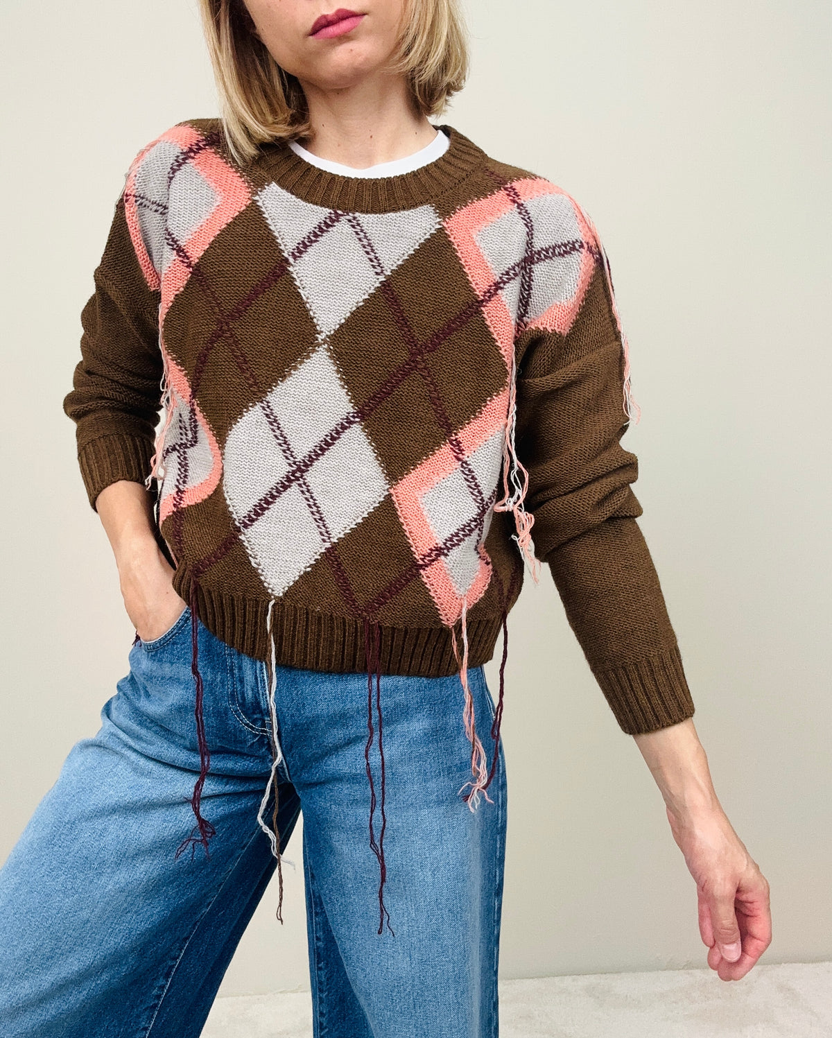 Maglione con rombi