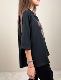 T-shirt Aquila nero