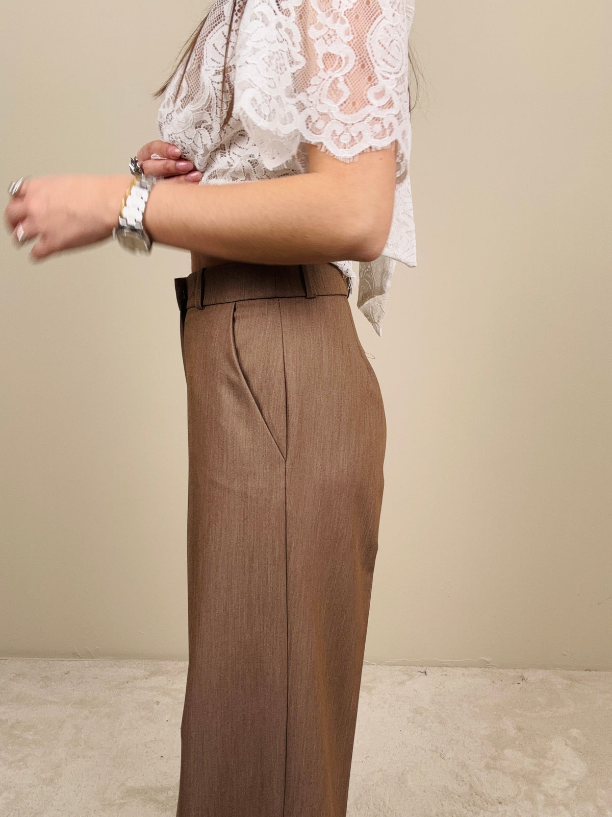 Pantalone palazzo mandorla
