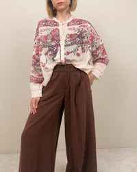 Pantalone marrone in modal
