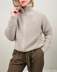 Maglione con zip lunga (più colori)