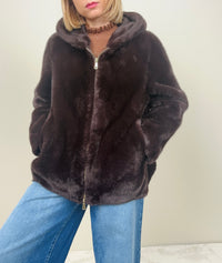 Eco pelliccia marrone