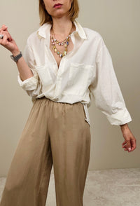 Camicia con colletto in mussola