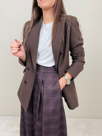 Blazer doppiopetto cioccolato