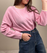 Maglioncino crew-neck rosa