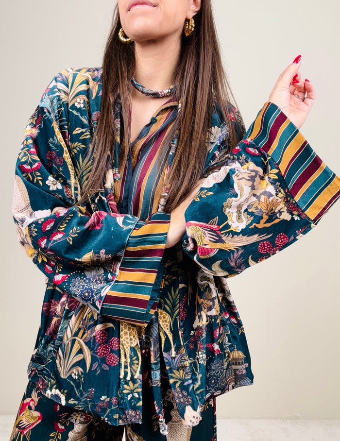 Kimono Nomad ottanio