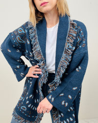 Cardigan bandana blu-azzurro