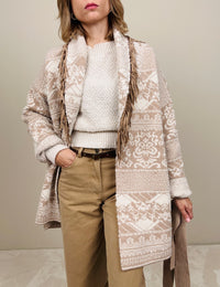 Cardigan con frange