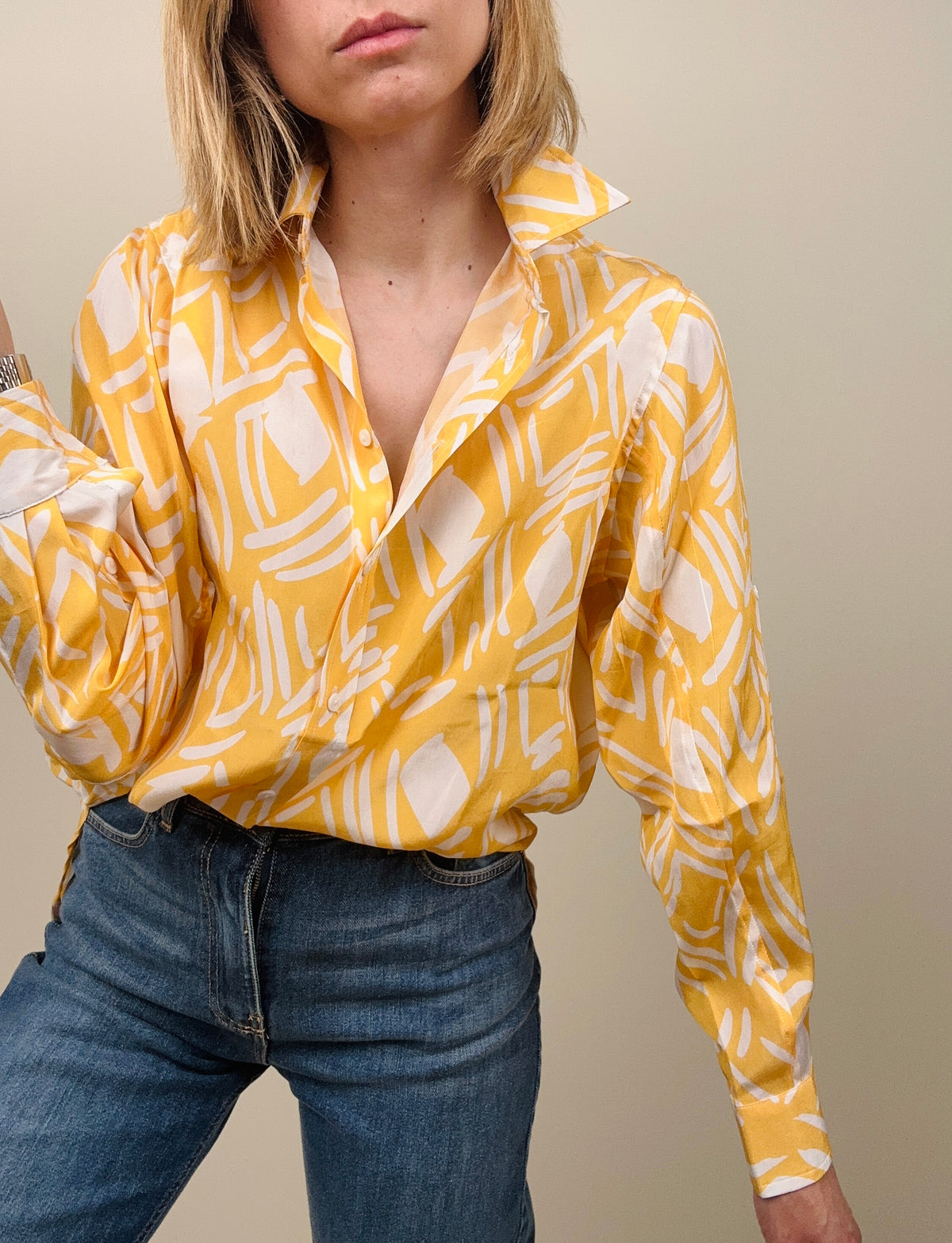 Camicia fantasia geometrica (più colori)