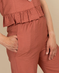 Pantalone viscosa pesca