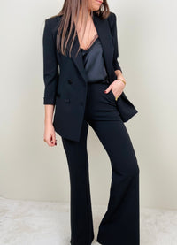 Pantalone zampa nero