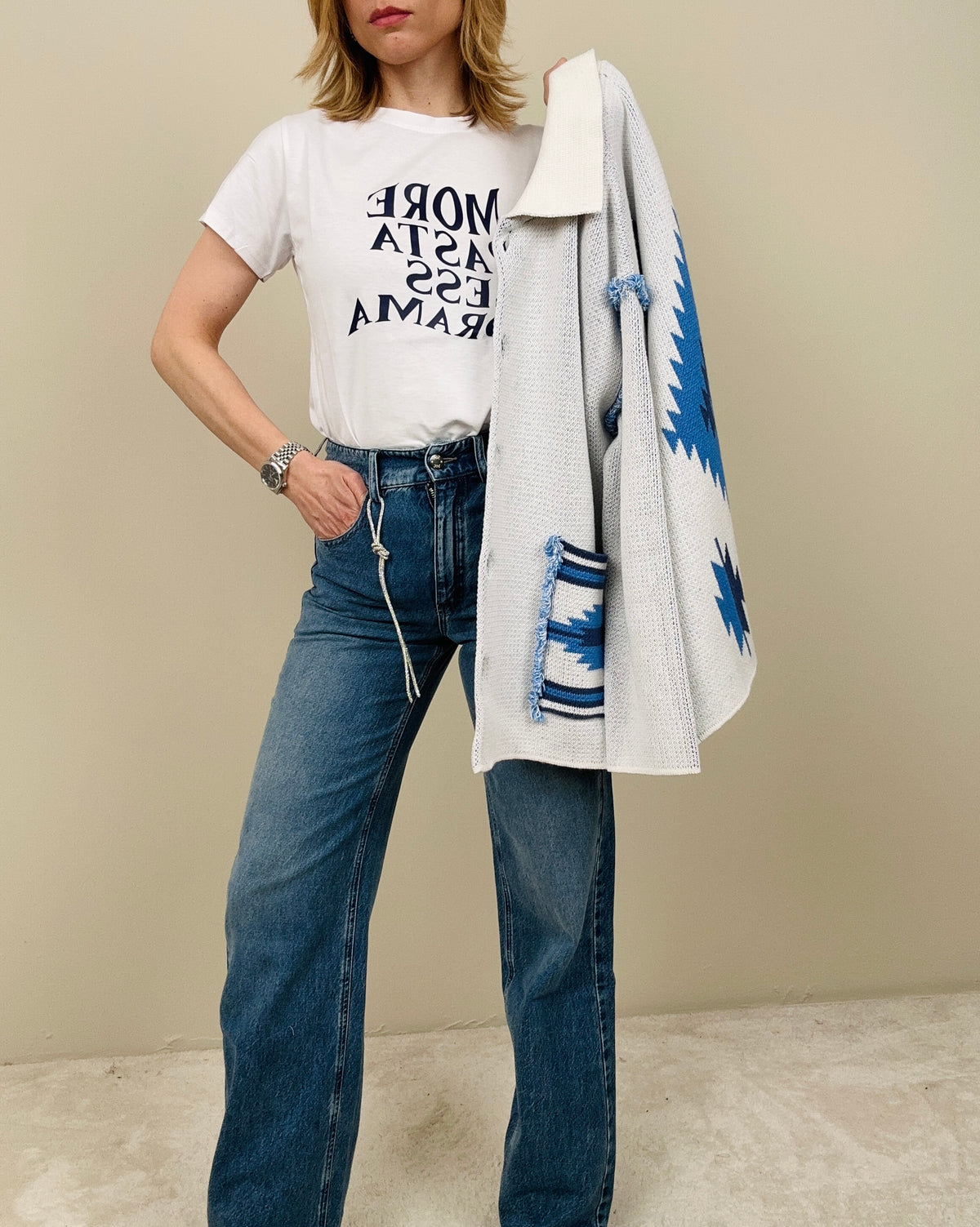 Jeans palazzo denim classico