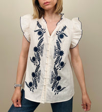 Camicia ricamata (più colori)