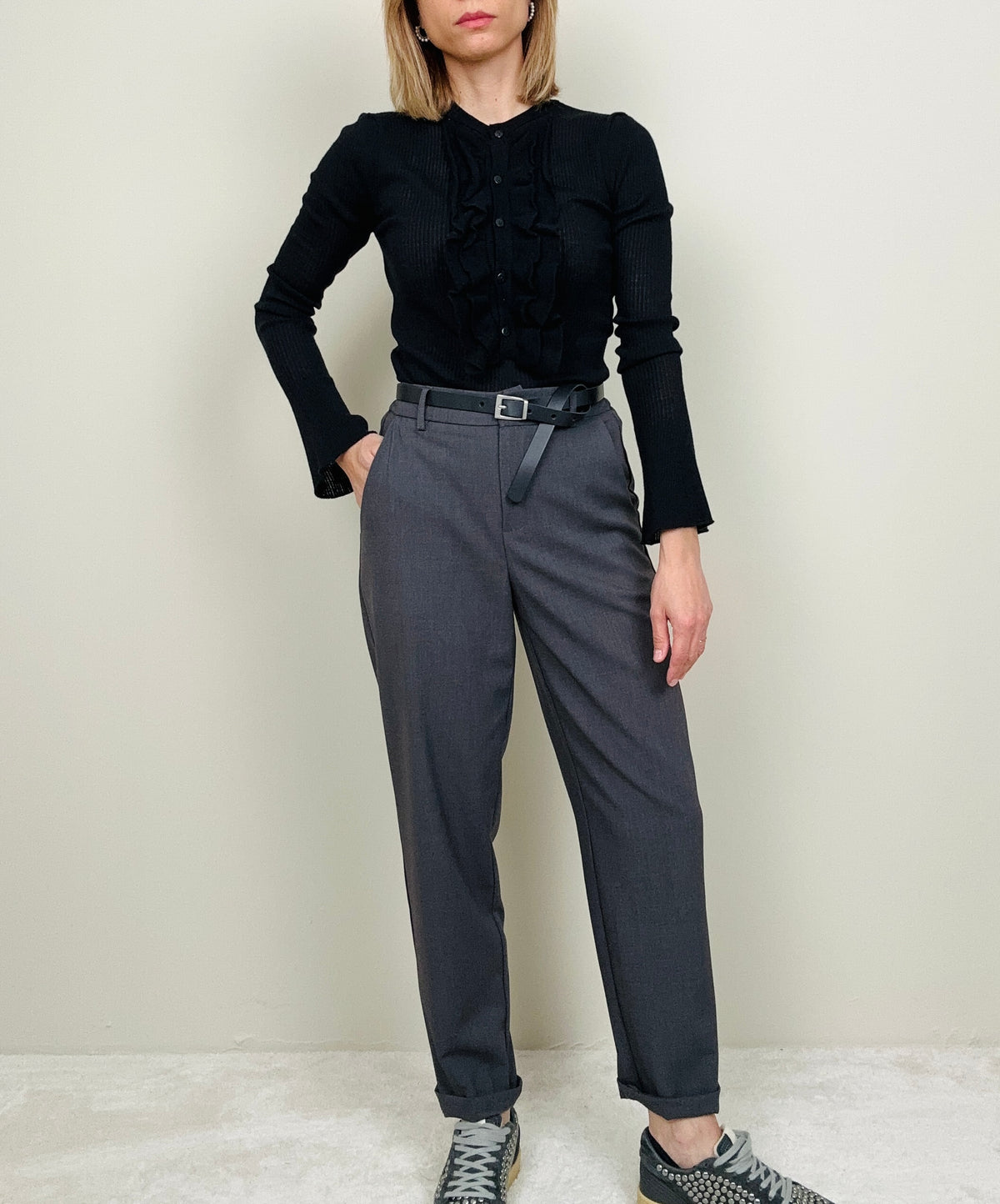 Pantalone grigio asciutto