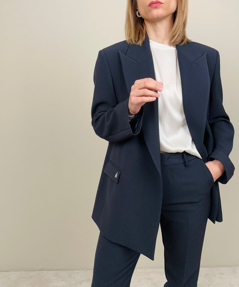 Giacca over completo blu