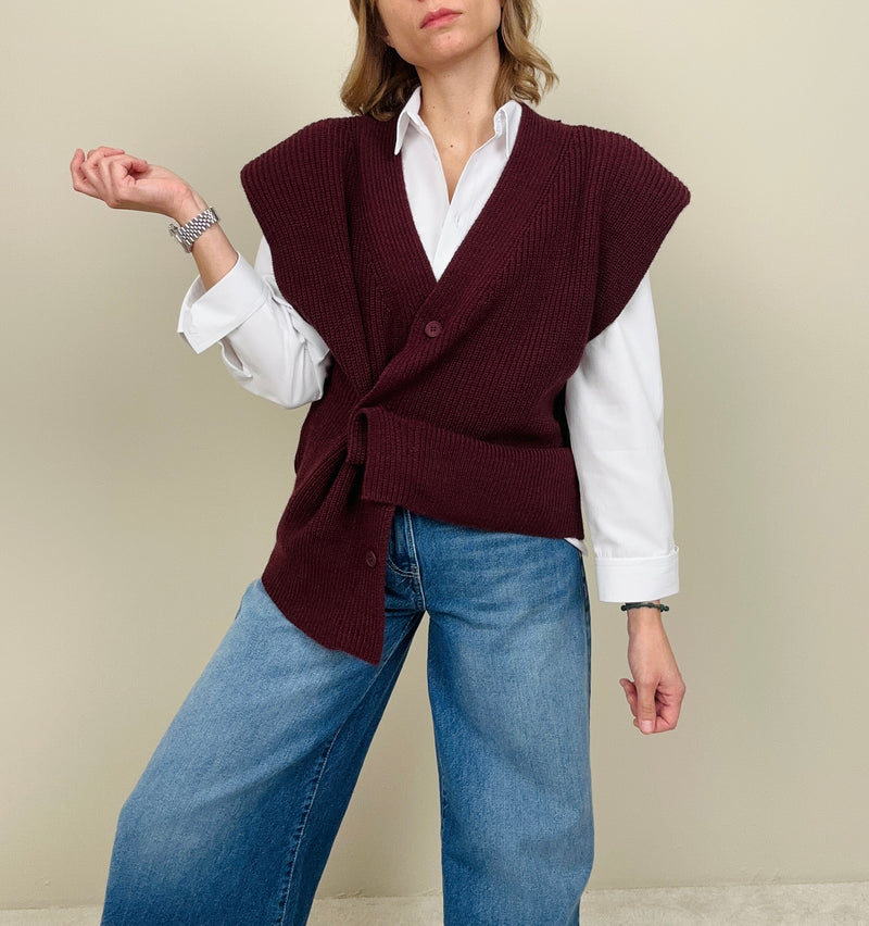 Gilet in maglia con spalline (più colori)