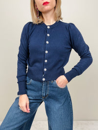 Golfino con bottoni gioiello