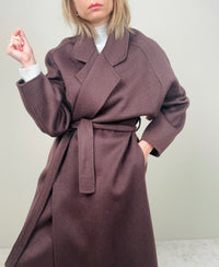 Cappotto cioccolato 100%lana