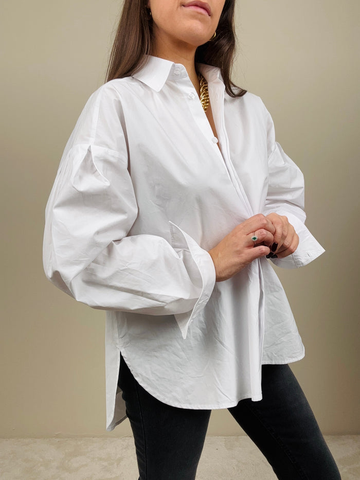 Camicia bianca con manica a baloon