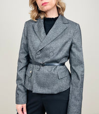 Giacchina grigio con cinturina