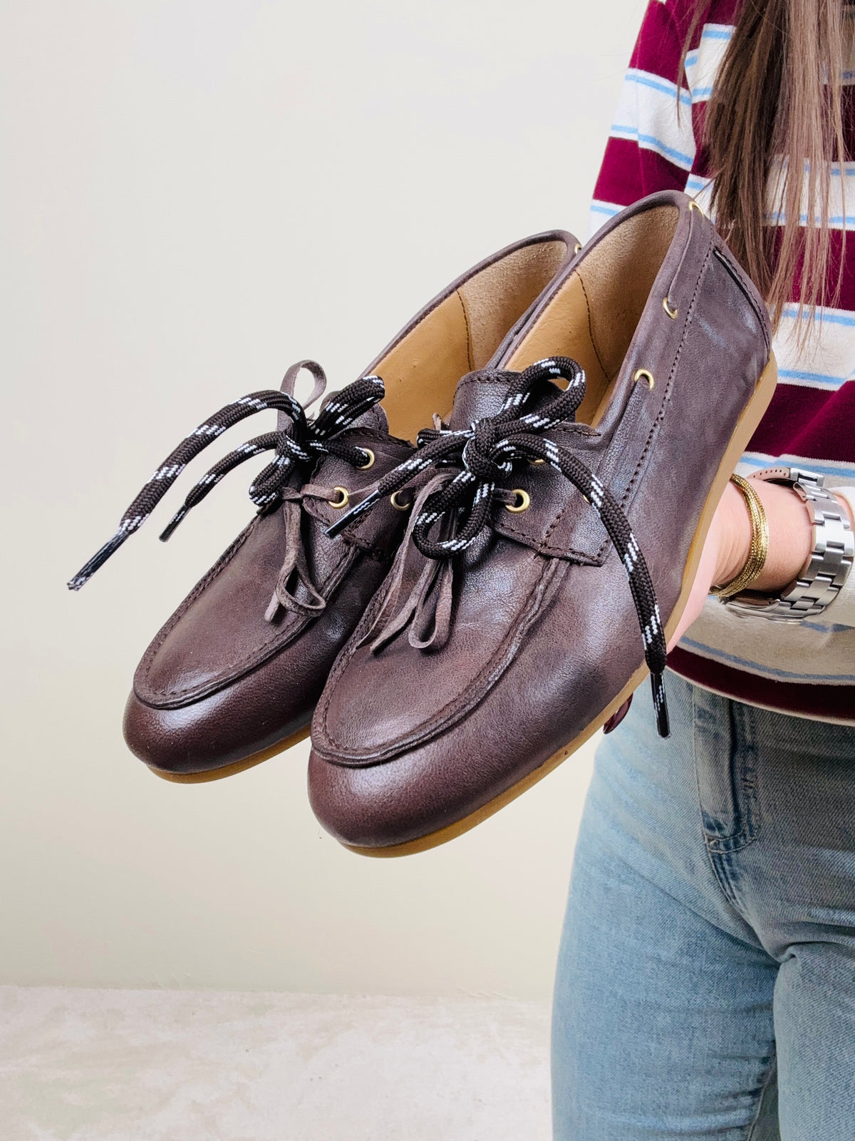 Scarpa da barca brown