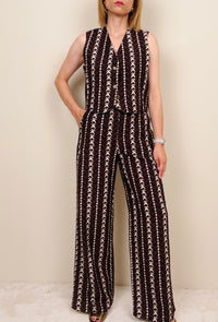 Pantalone in fantasia geometrica