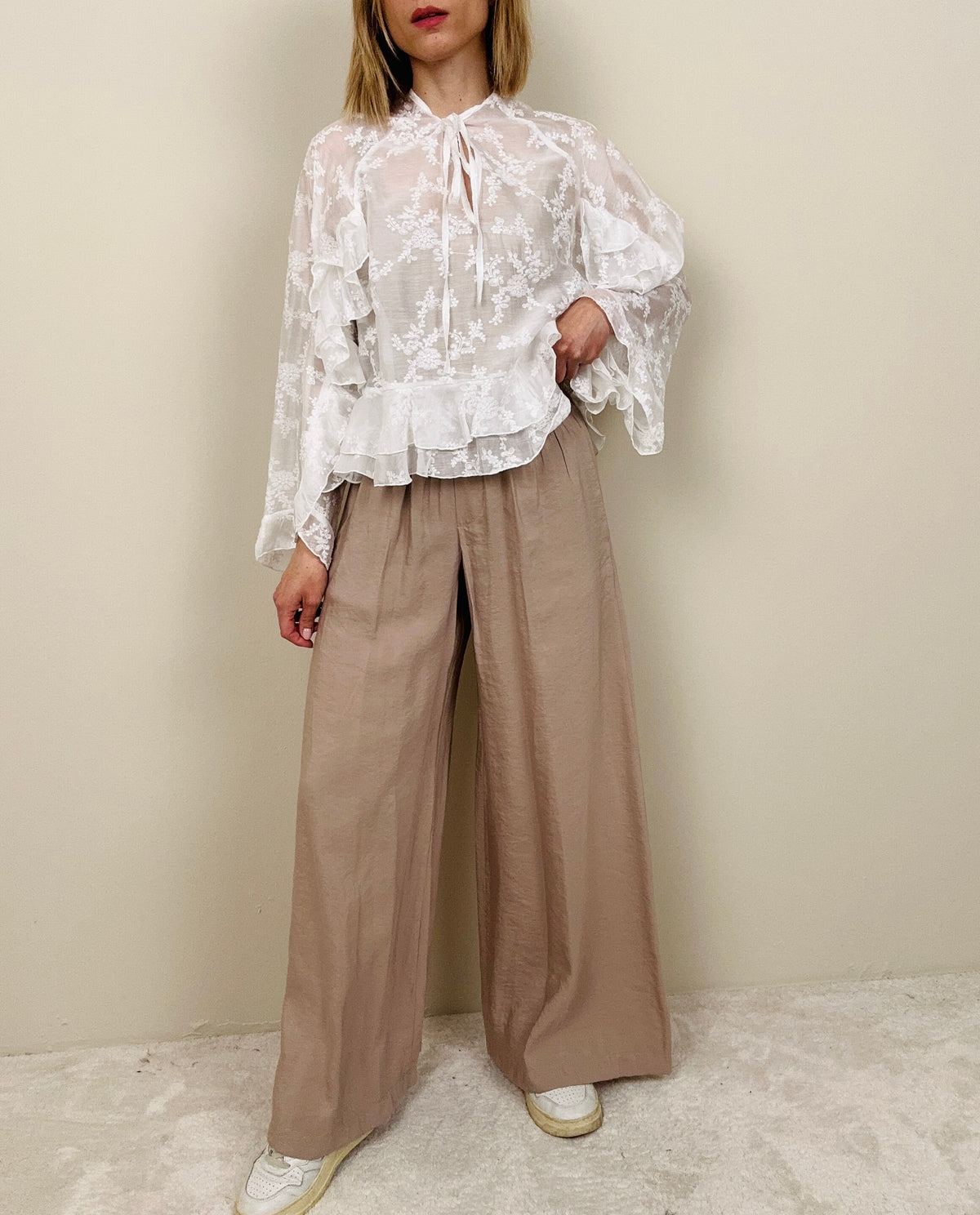 Pantalone sabbia in modal