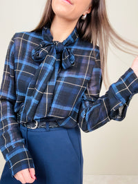 Camicia check blu