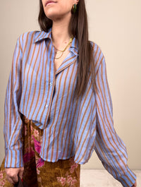 Camicia Nomad riga azzurra