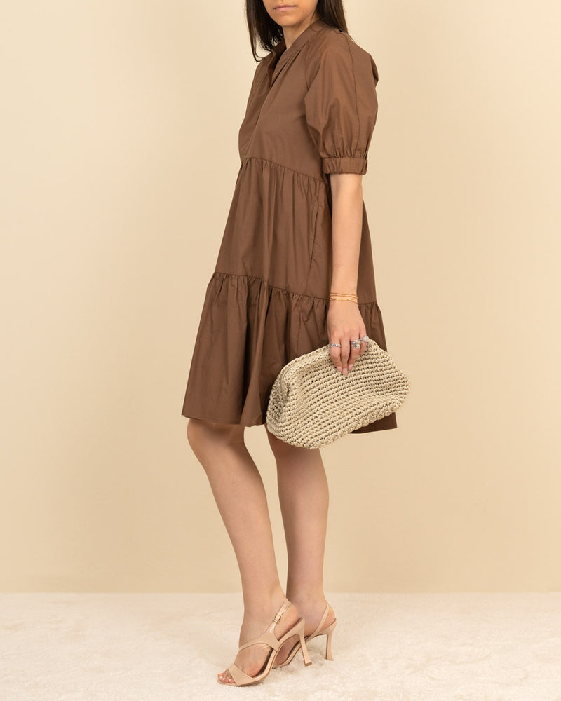 Abito in cotone cacao Soallure