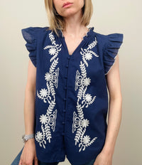 Camicia ricamata (più colori)