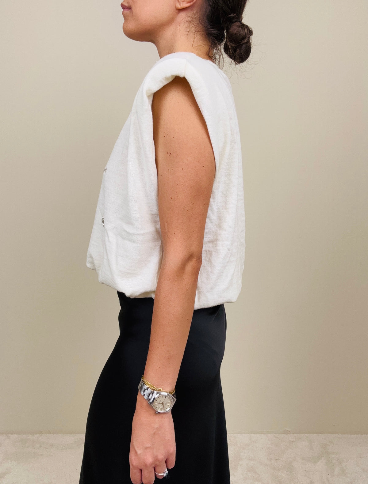 Gilet in maglia con strass (più colori)