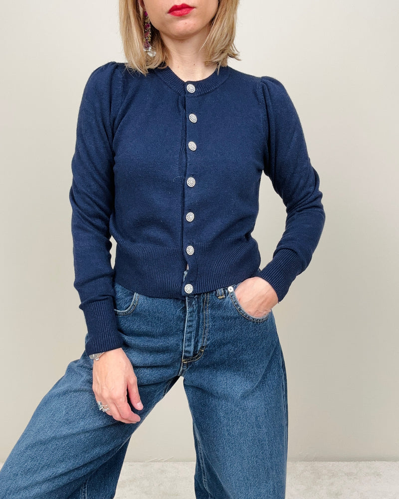 Golfino con bottoni gioiello