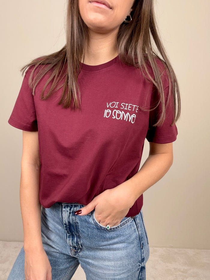 T-shirt “voi siete, io sonno”