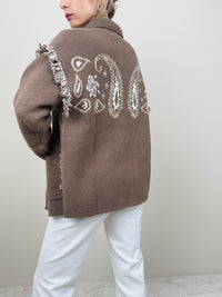 Cardigan con colletto e bottoni