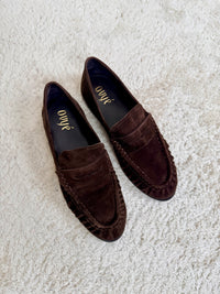 Mocassino scamosicato dark brown
