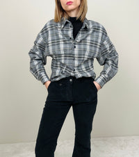 Camicia check sfiancata