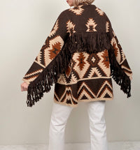 Cardigan con frange