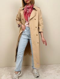 Trench con ricami