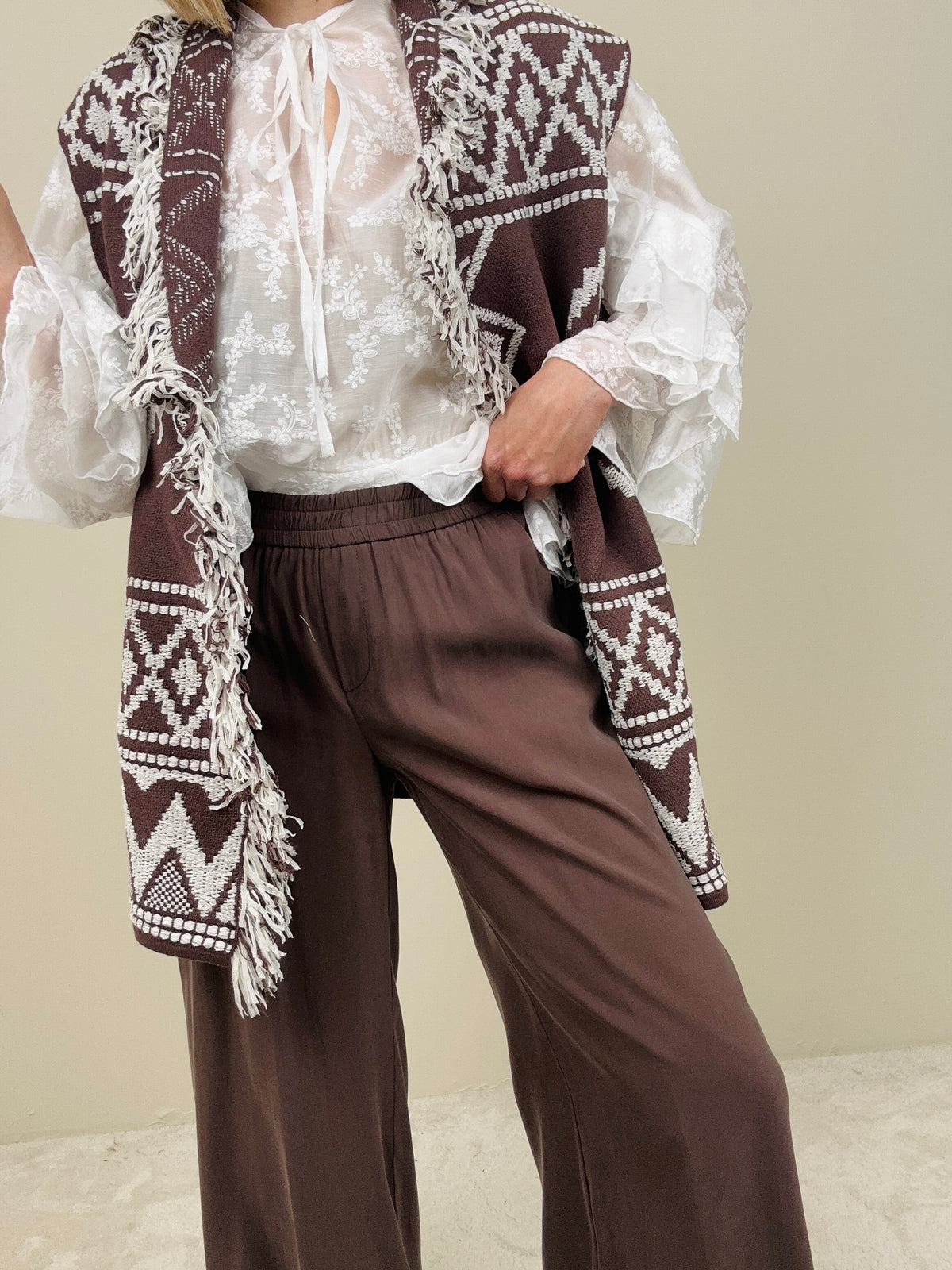 Pantalone cioccolato in modal